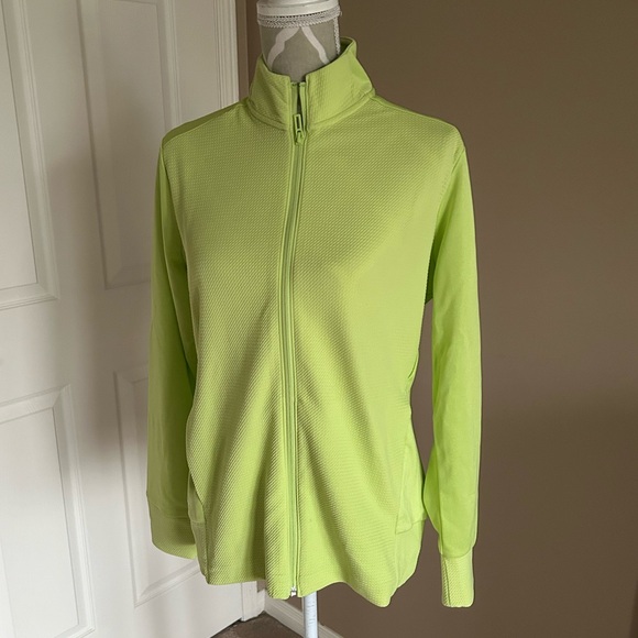 Adidas Textured Full-zip Golf Jacket - Picture 3 of 8